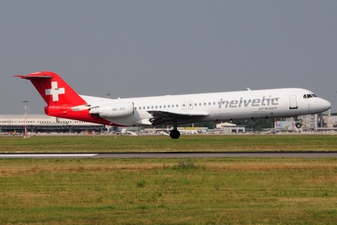 HB-JVC - Fokker 100 - Helvetic Airways - MXP - 11-06-2017
