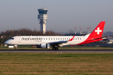 HB-JVL - ERJ-190LR (ERJ-190-100 LR) - Helvetic Airways - BRU - 27-03-2017