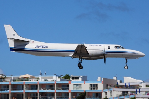 N242DH - Merlin II - Ameriflight - SXM - 31-01-2017