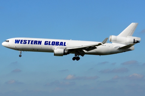 N581JN - MD-11 - Western Global Airlines - LGG - 14-10-2017b