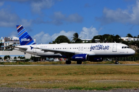 N590JB - A320-232 - JetBlue Airways - SXM - 01-02-2017