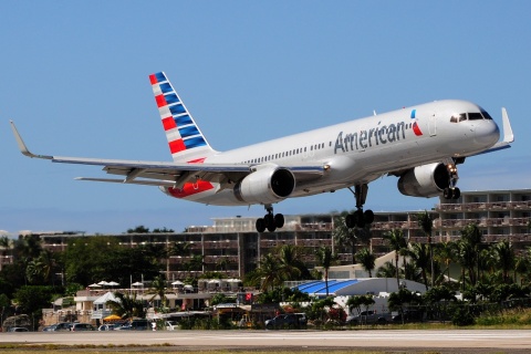 N606AA - 757-223(WL) - American Airlines - SXM - 31-01-2017