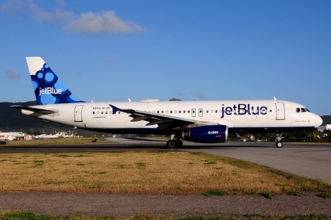 N656JB - A320-232 - JetBlue Airways - SXM - 02-02-2017