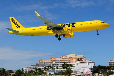 N663NK - A321-231(WL) - Spirit Airlines - SXM - 02-02-2017