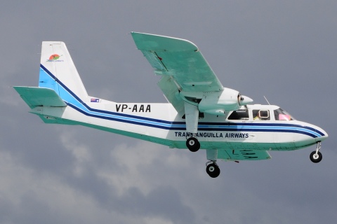 VP-AAA - BN-2A Islander-2A-21 - Trans Anguilla Airways - SXM - 31-01-2017