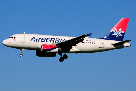 YU-APE - A319-132 - Air Serbia - AMS - 27-05-2017