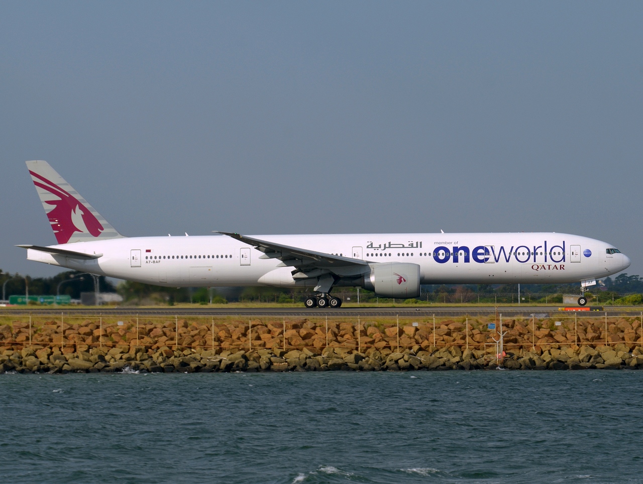 A7-BAF - 777-3DZ(ER) - Qatar Airways - SYD - 09-04-2018