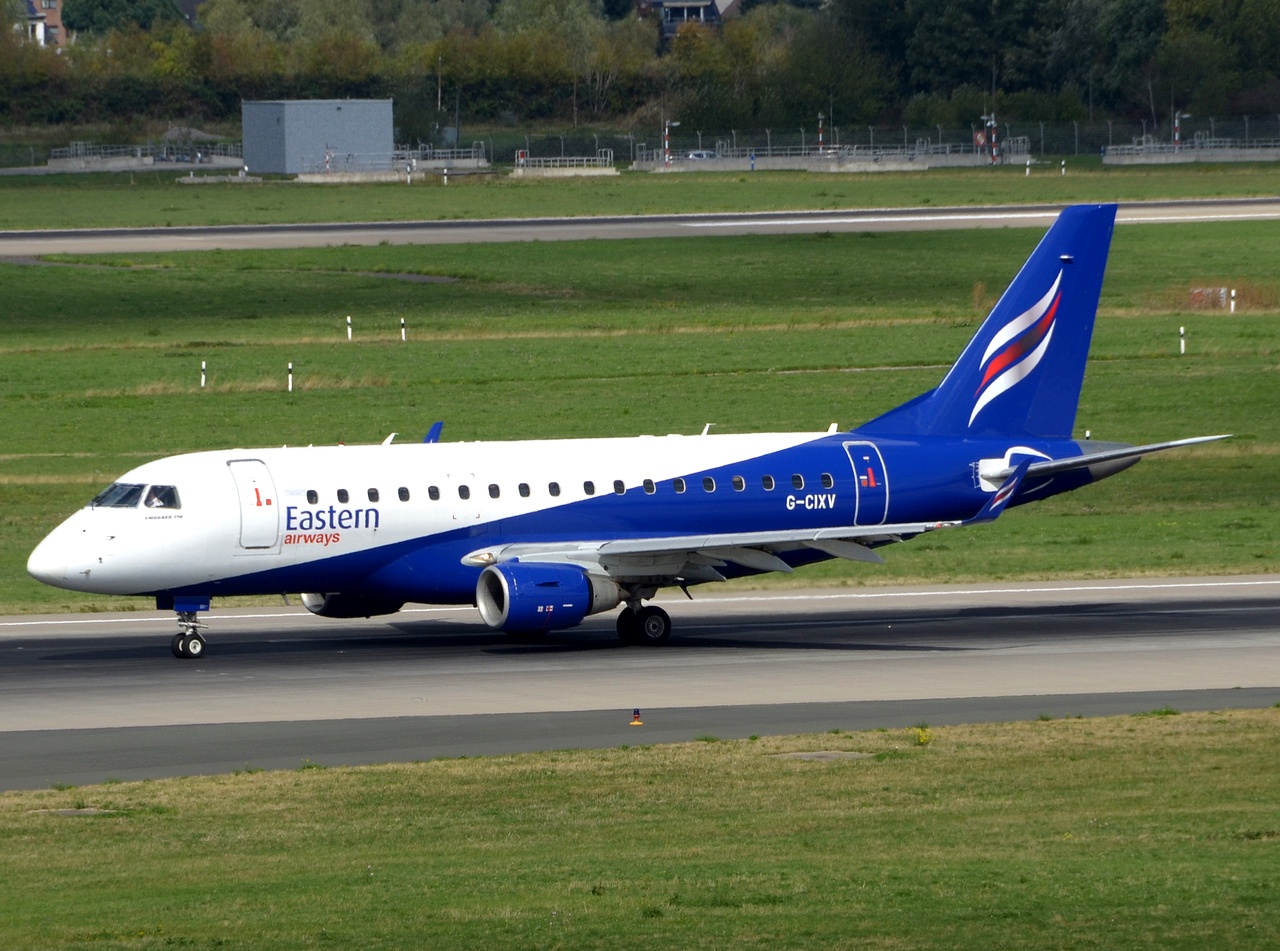 G-CIXV - ERJ-170LR (ERJ-170-100 LR) - Eastern Airways - DUS - 15-09-2018