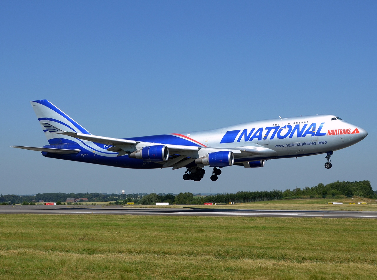 N919CA - 747-428 - National Airlines - LGG - 29-06-2018
