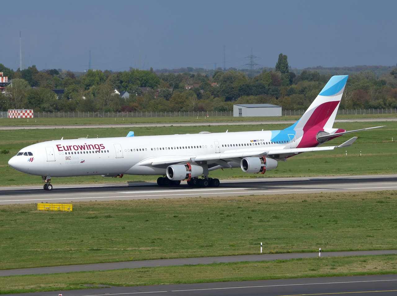 OO-SCX - A340-313 - Eurowings - DUS - 15-09-2018