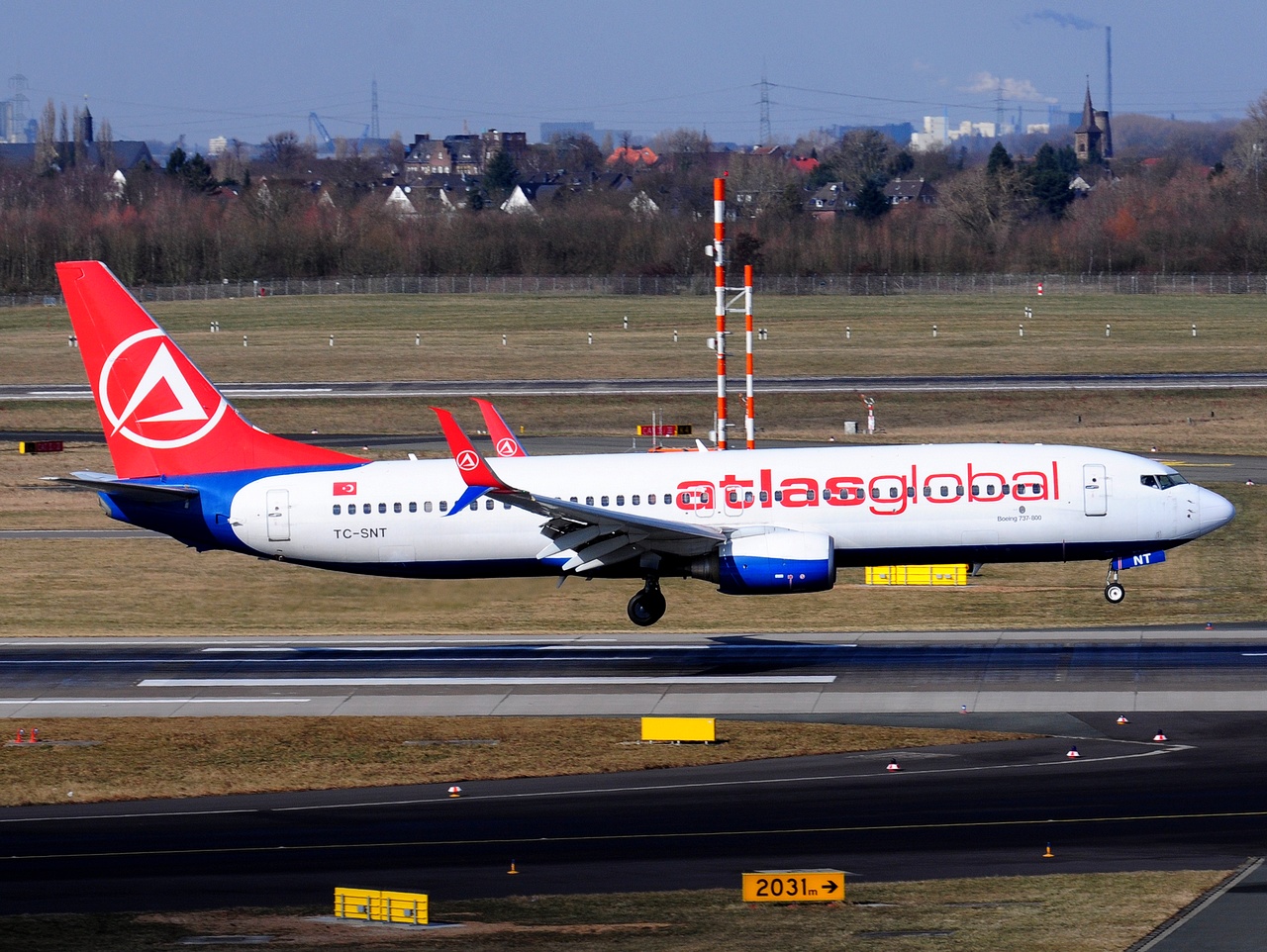 TC-SNT - 737-8HC(WL) - AtlasGlobal - DUS - 27-02-2018