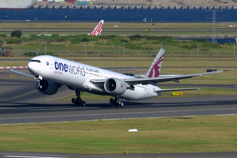 A7-BAB - 777-3DZ(ER) - Qatar Airways - SYD - 14-04-2018