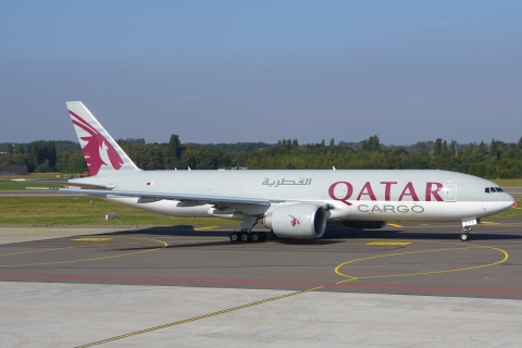 A7-BFJ - 777-FDZ - Qatar Airways Cargo - LGG - 12-09-2018