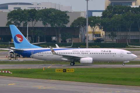B-1445 - 737-800(WL) - Hebei Airlines - SIN - 06-01-2018