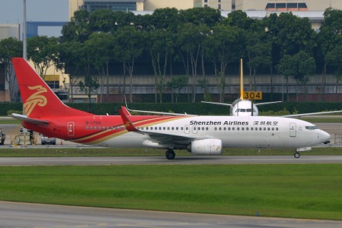 B-1755 - 737-87L(WL) - Shenzhen Airlines - SIN - 06-01-2018