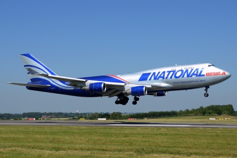 N919CA - 747-428 - National Airlines - LGG - 29-06-2018