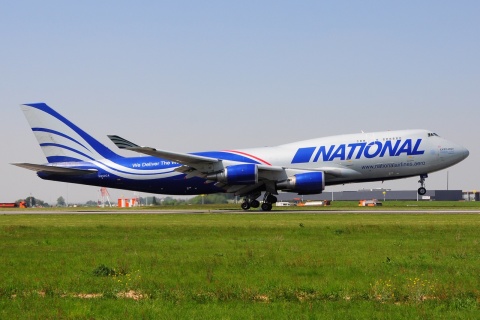 N952CA - 747-428 - National Air Cargo - LGG - 04-05-2018
