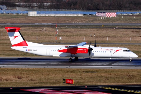 OE-LGC - DHC-8-402 - Austrian Airlines - DUS - 27-02-2018