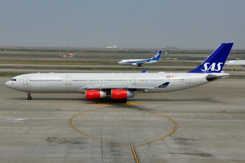 OY-KBI - A340-313 - SAS Scandinavian Airlines - PVG - 03-04-2018