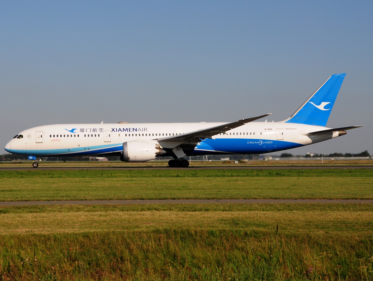 B-1566 - 787-9 Dreamliner - Xiamen Airlines - AMS - 24-08-2019