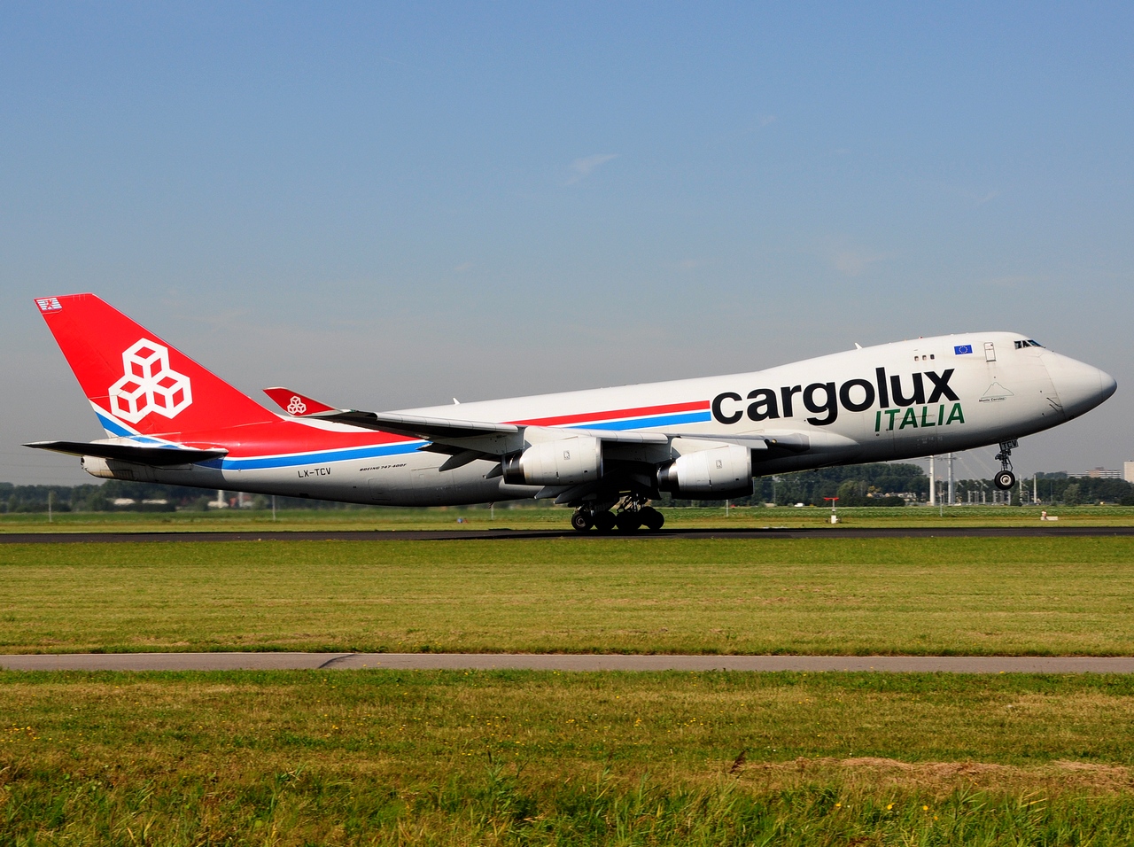 LX-TCV - 747-4R7F - Cargolux Italia - AMS - 24-08-2019