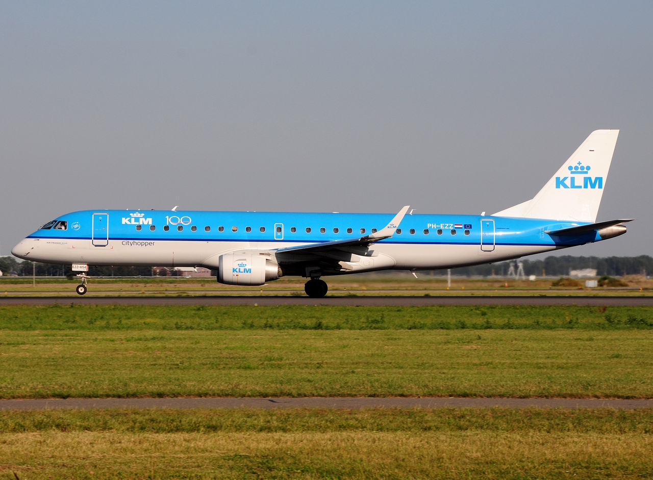 PH-EZZ - ERJ-190STD (ERJ-190-100) - KLM Cityhopper - AMS - 24-08-2019