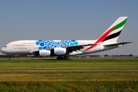 A6-EOQ - A380-861 - Emirates - AMS - 24-08-2019