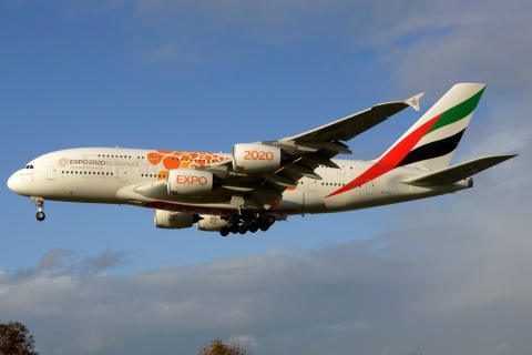 A6-EOV - A380-861 - Emirates - LHR - 18-10-2019