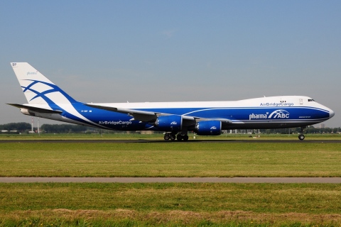 VP-BBP - B747-8F - Air Bridge Cargo - AMS - 24-08-2019