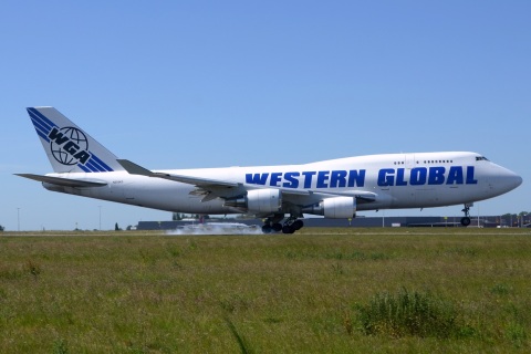 N356KD - 747-446 - Western Global Airlines - LGG - 26-05-2020