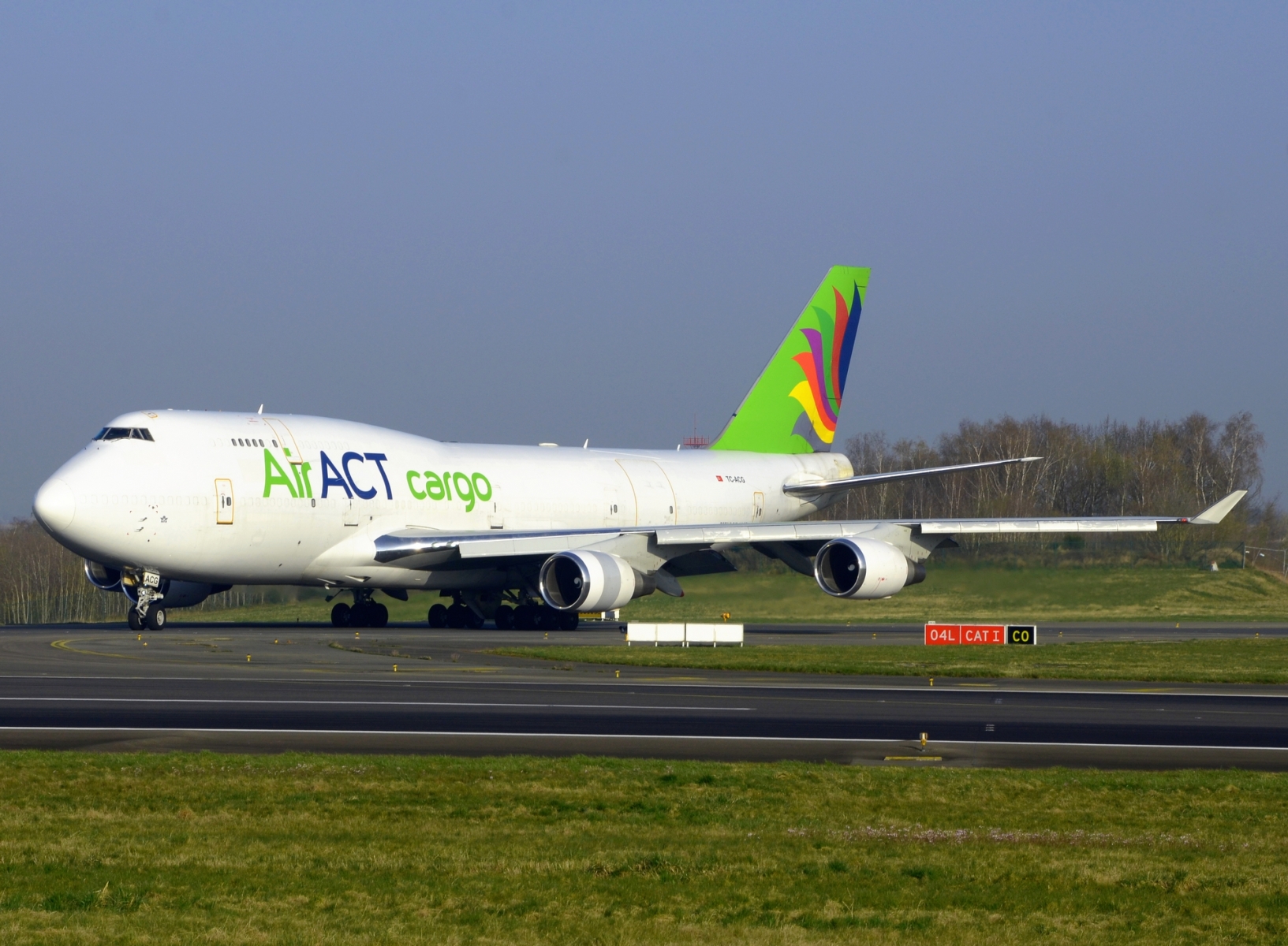 TC-ACG - 747-481 - ACT Airlines - LGG - 26-03-2022