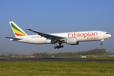 ET-AWE - 777F - Ethiopian Airlines - LGG - 26-03-2022