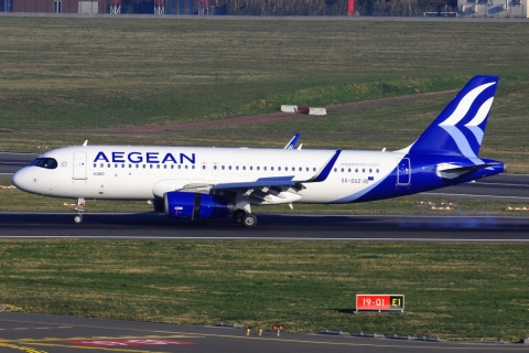 SX-DGZ - A320-232(WL) - Aegean Airlines - BRU - 27-03-2022