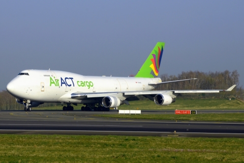 TC-ACG - 747-481 - ACT Airlines - LGG - 26-03-2022