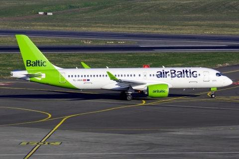 YL-ABA - A220-300 - Air Baltic - BRU - 27-03-2022b