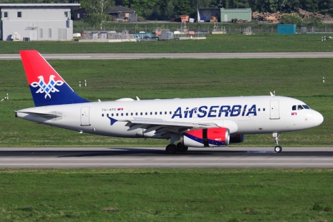 YU-APE - A319-132 - Air Serbia - DUS - 24-04-2022