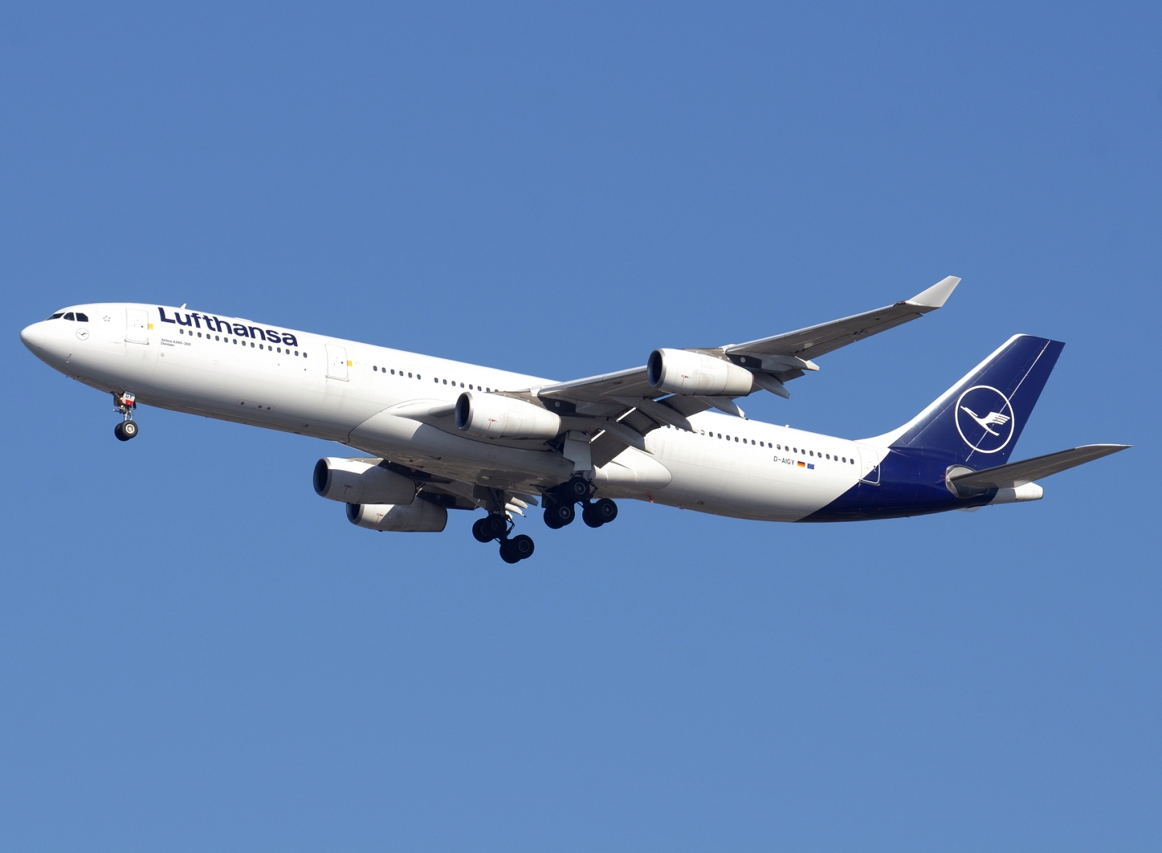 D-AIGY - A340-313 - Lufthansa - JFK - 28-10-2023