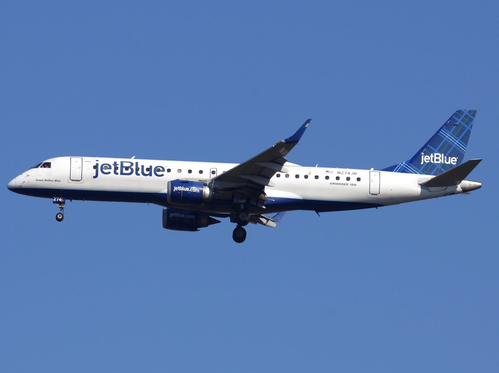 N274JB - ERJ-190AR (ERJ-190-100 IGW) - JetBlue Airways - JFK - 28-10-2023