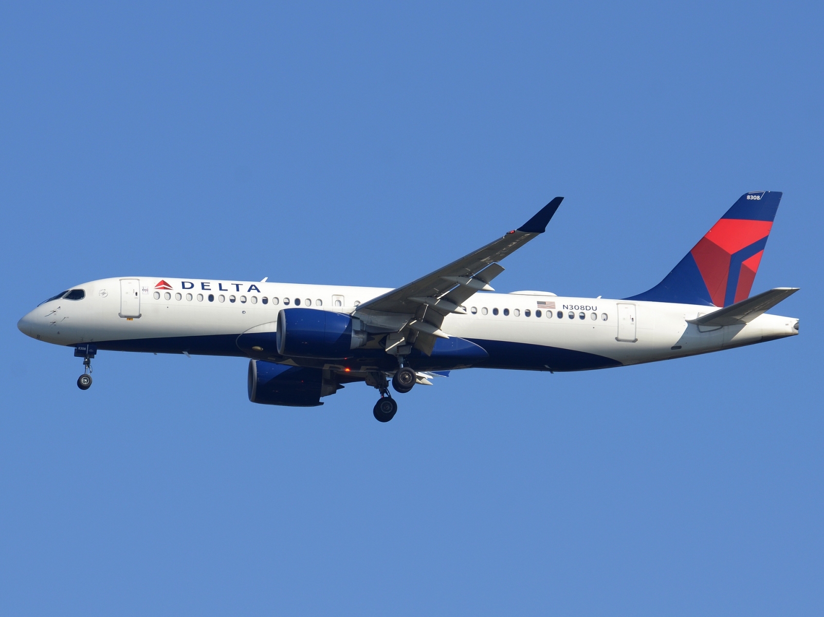 N308DU - A220-300 - Delta Air Lines - JFK - 28-10-2023