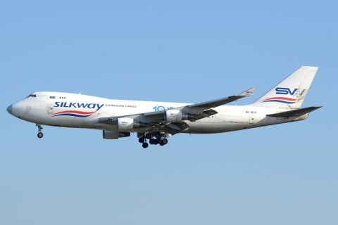 4K-BCV - 747-4H6F - Silk Way West Airlines - LGG - 05-04-2023