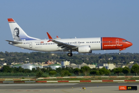 SE-RTC - 737-8 MAX - Norwegian Air Sweden - PMI - 24-06-2023