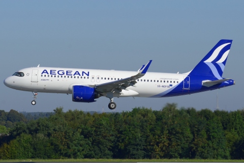 SX-NEP - A320-271N(WL) - Aegean Airlines - BRU - 06-09-2023