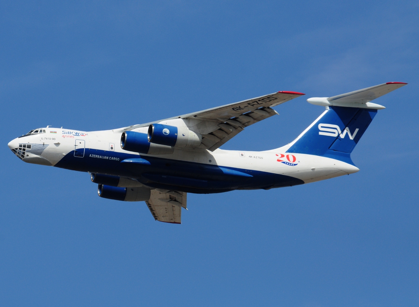 4K-AZ100 - Ilyushin Il-76TD-90SW - Silk Way Airlines - FCO - 04-09-2024b