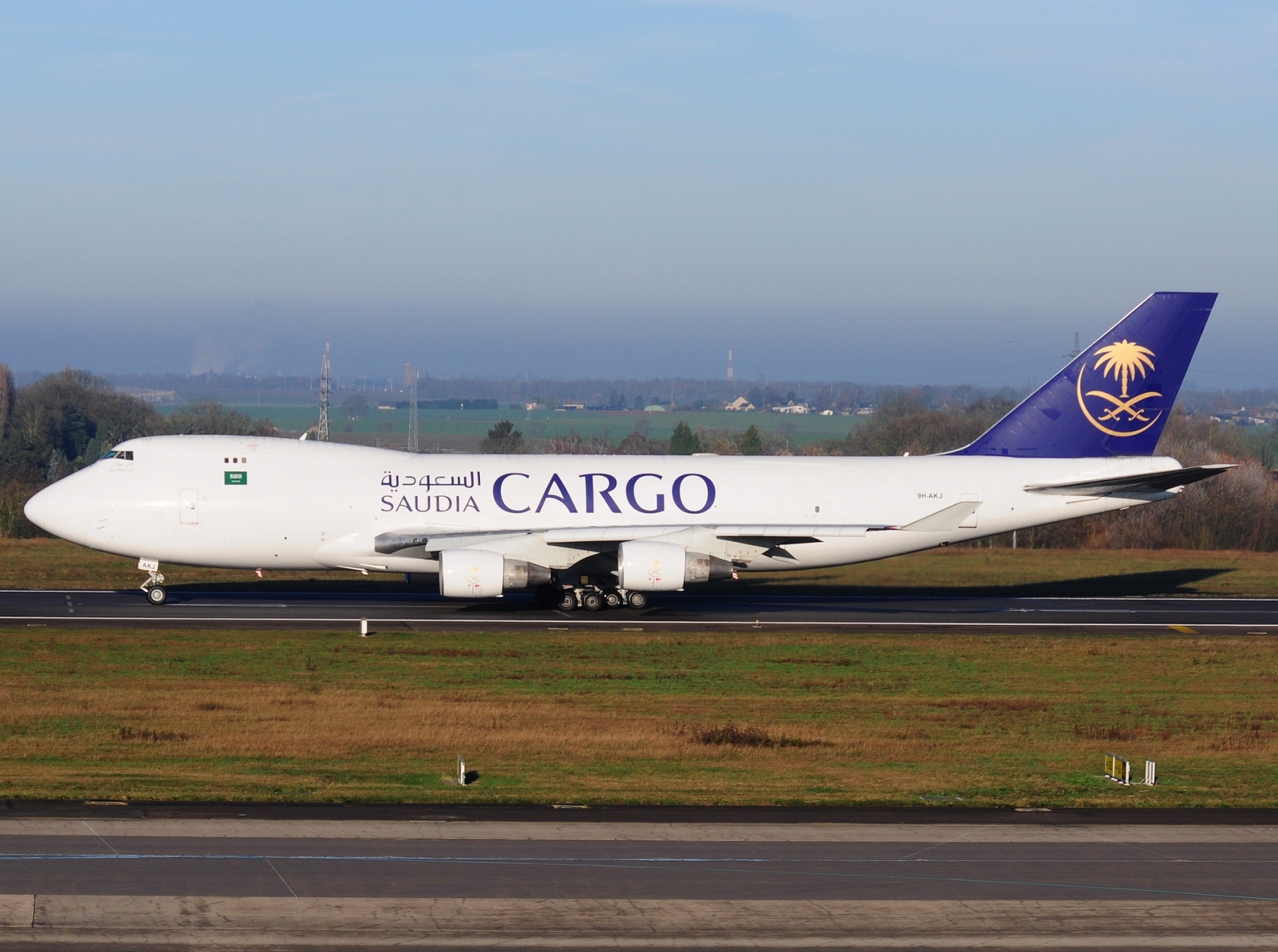 9H-AKJ - 747-412F - Saudi Arabian Airlines - LGG - 29-11-2024