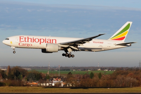 ET-AWE - 777-F - Ethiopian Airlines - LGG - 30-11-2024