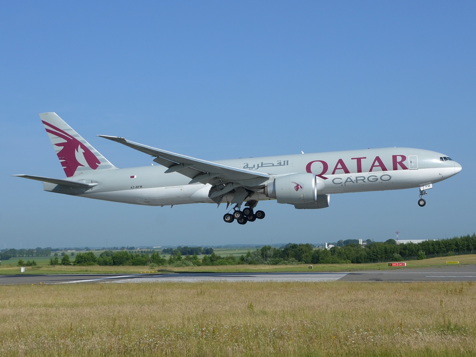 A7-BFM - 777-F - Qatar Airways Cargo - LGG - 12-06-2025