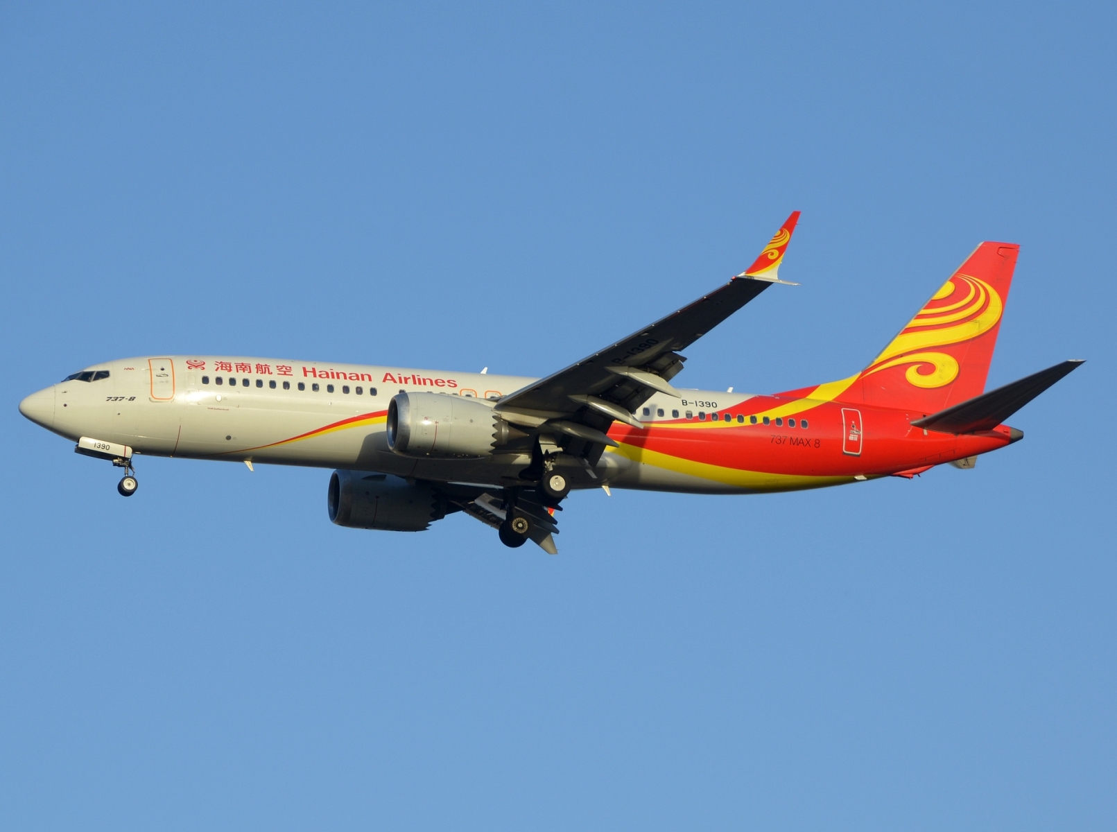 B-1390 - 737-8 MAX - Hainan Airlines - PEK - 12-03-2025