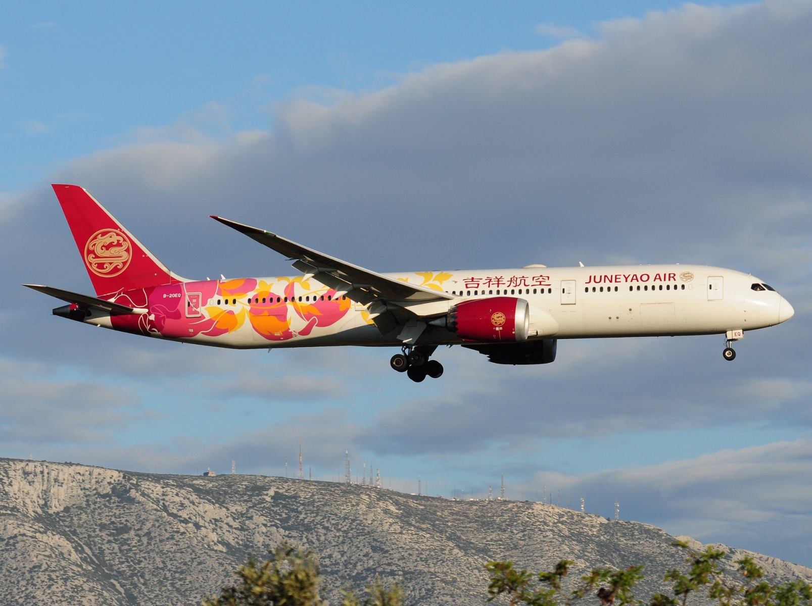B-20EQ - 787-9 Dreamliner - Juneyao Airlines - ATH - 03-04-2025