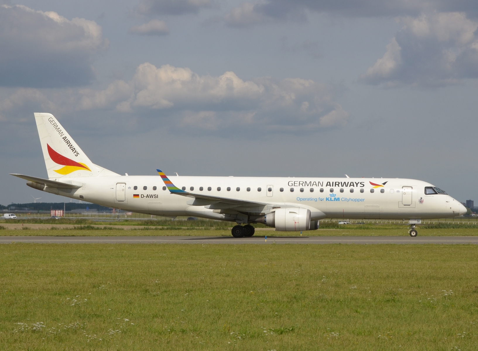 D-AWSI - ERJ-190LR (ERJ-190-100 LR) - German Airways - AMS - 25-08-2025