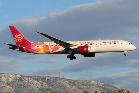 B-20EQ - 787-9 Dreamliner - Juneyao Airlines - ATH - 03-04-2025
